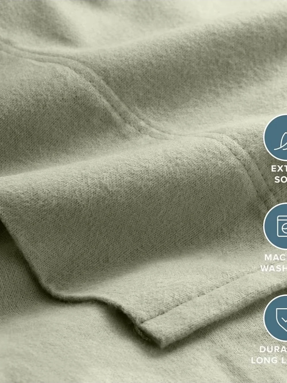 Bare Flannel Soft Pink Bed Sheet Set Queen